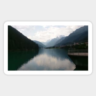 Italy mountain lake landscape Sticker